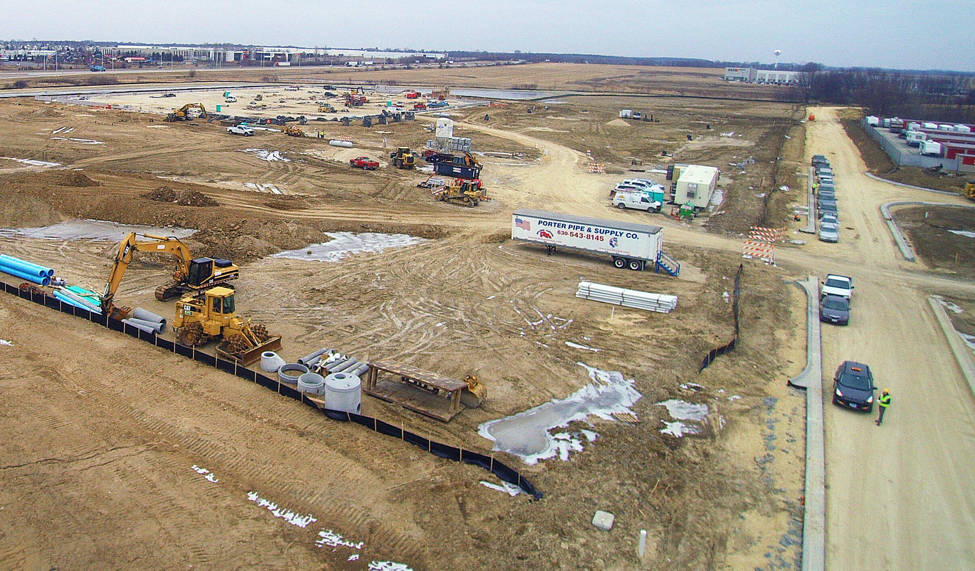 Construction aerial